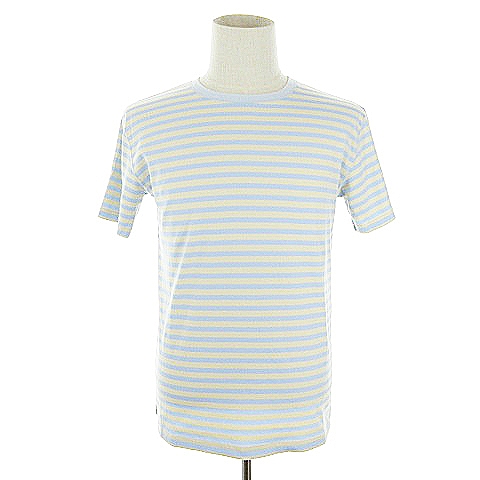 ビームス Beams Tシャツ カットソー 半袖 ボーダー L 水色 m1 メンズ 193 ベクトルパーク