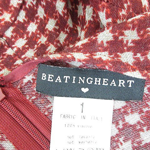 ビーティングハート Beating Heart ワンピース チュニック 半袖 ギャザー 総柄 1 赤 レッド m15 レディース 193 ベクトルパーク ビーティングハート Beating Heart ワンピース チュニック 半袖 ギャザー 総柄 1 赤 レッド m15 レディース 193 ベクトルパーク