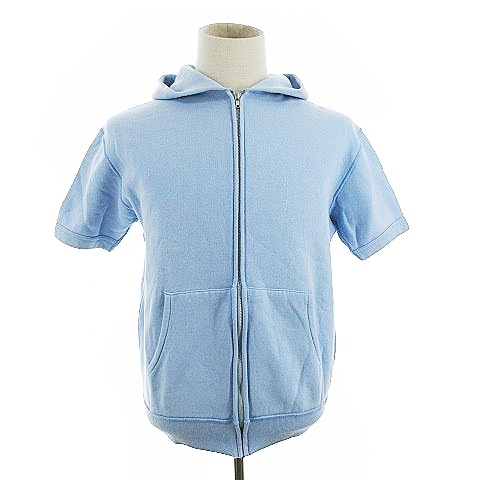 ビームス Beams ジャケット パーカー 半袖 ジップ L 水色 m18 メンズ 193 ベクトルパーク