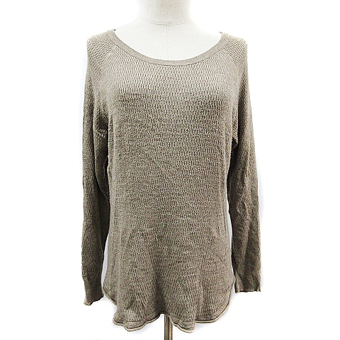 アングリッド Ungrid ワンピース チュニック ニット 長袖 F 茶色 ブラウン m22 レディース 193 ベクトルパーク