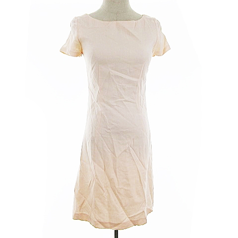 ハロッズ Harrods ワンピース フレア ひざ丈 半袖 1 ピンク m8 レディース 193 ベクトルパーク