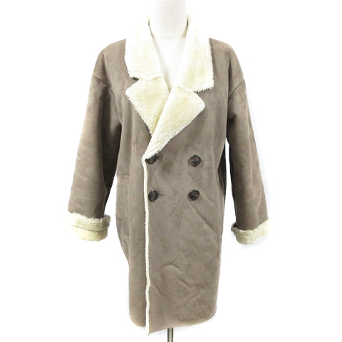 ダブルクローゼット W Closet コート チェスター フェイクスエード ダブル ボア F ベージュ m12 レディース 193 ベクトルパーク