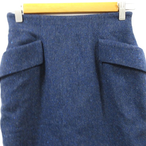 ジャスグリッティー JUSGLITTY スカート タイト ひざ丈 ラメ スリット  