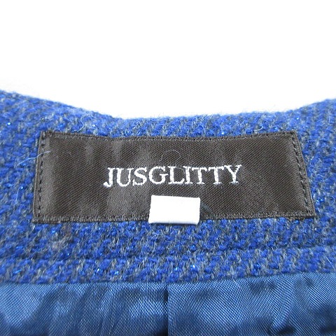 ジャスグリッティー JUSGLITTY スカート タイト ひざ丈 ラメ スリット  