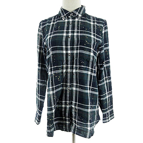 ジーナシス Jeanasis シャツ 長袖 チェック F 緑 グリーン Akk15 レディース 193 ベクトルパーク