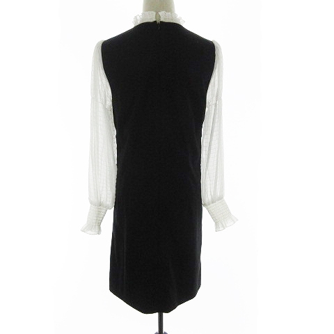 ダズリン Dazzlin ワンピース ミニ 長袖 切替 フリル M 黒 ブラック m9 レディース 193 ベクトルパーク ダズリン Dazzlin ワンピース ミニ 長袖 切替 フリル M 黒 ブラック m9 レディース 193 ベクトルパーク