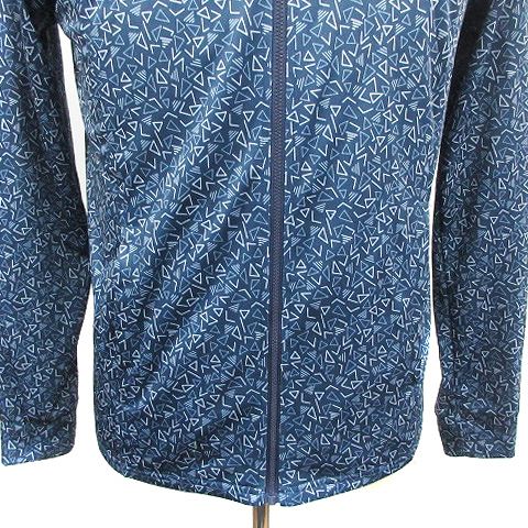 フィラ FILA トラックジャケット ジャージ ジップアップ 総柄 ロゴ M