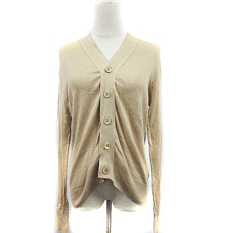 ルトロワ Letroyes カーディガン ニット Vネック 長袖 S ベージュ r10 レディース 193 ベクトルパーク