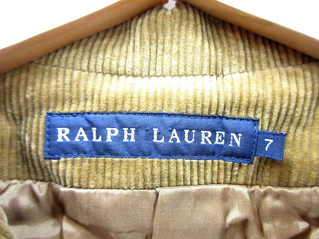 ラルフローレン RALPH LAUREN ジャケット テーラード コーデュロイ 