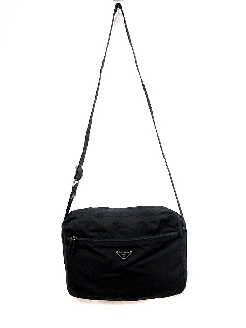 プラダ PRADA バッグ ショルダー ナイロンキャンバス VELA B8985 黒 
