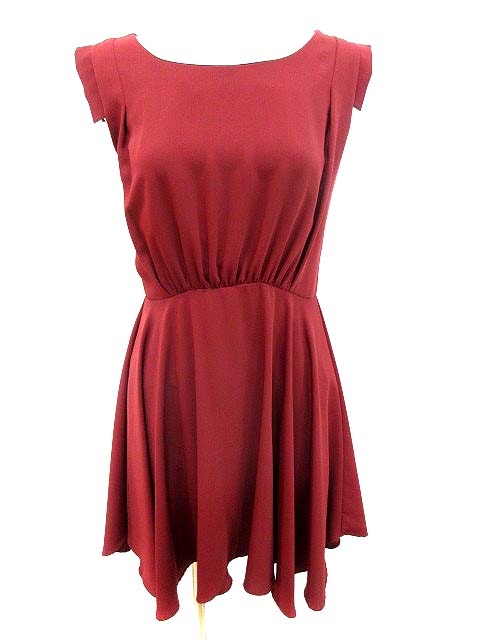 アナザーエディション クロア Another Edition Croix ワンピース フレア ミニ フレンチスリーブ 赤 レッド Yk レディース 195 ベクトルパーク