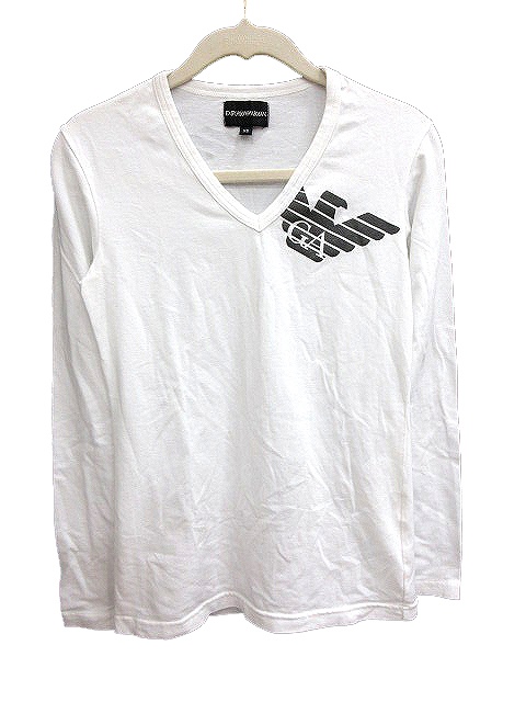 エンポリオアルマーニ EMPORIO ARMANI カットソー Tシャツ ロング V 