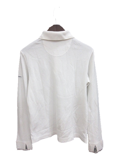 バーバリーゴルフ BURBERRY GOLF ポロシャツ カットソー 長袖 M 白