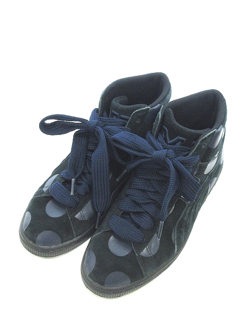 プーマ Puma スニーカー シューズ ハイカット スエード ドット 24 5 黒 ブラック Ct レディース 195 ベクトルパーク プーマ Puma スニーカー シューズ ハイカット スエード ドット 24 5 黒 ブラック Ct レディース 195 ベクトルパーク