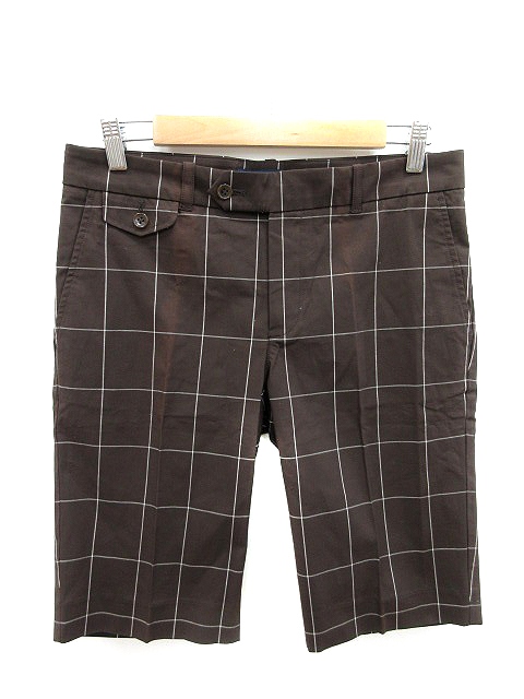 ポロゴルフ ラルフローレン Polo Golf Ralph Lauren ハーフパンツ チェック 茶 白パンツ ハーフ ショート チェック 4 茶 ブラウン St レディース 195 ベクトルパーク