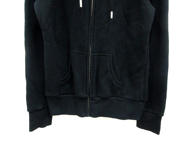 LA4782 バーバリーブルーレーベル ファー付き長袖パーカー ブラック 38 BURBERRY BLUE LABEL ファー付長袖パーカー ブラック 38