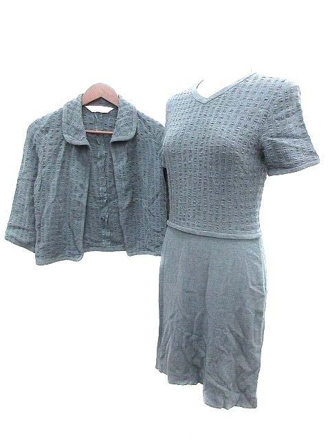 ミスクロエ Miss Chloe セットアップ ワンピース ニット フレア ひざ丈 Vネック 半袖 カーディガン 前開き グレー Yk レディース 195 ベクトルパーク ミスクロエ Miss Chloe セットアップ ワンピース ニット フレア ひざ丈 Vネック 半袖 カーディガン 前開き グレー Yk レディース 195 ベクトルパーク