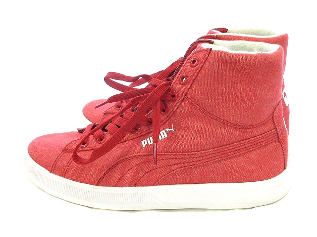 プーマ Puma スニーカー シューズ ハイカット キャンバス 26 赤 レッド Ct メンズ 195 ベクトルパーク