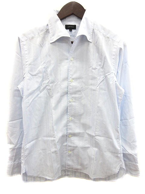 ジョセフオム Joseph Homme ワイシャツ Yシャツ 長袖 ストライプ 46 水色 ライトブルー Ct メンズ 195 ベクトルパーク