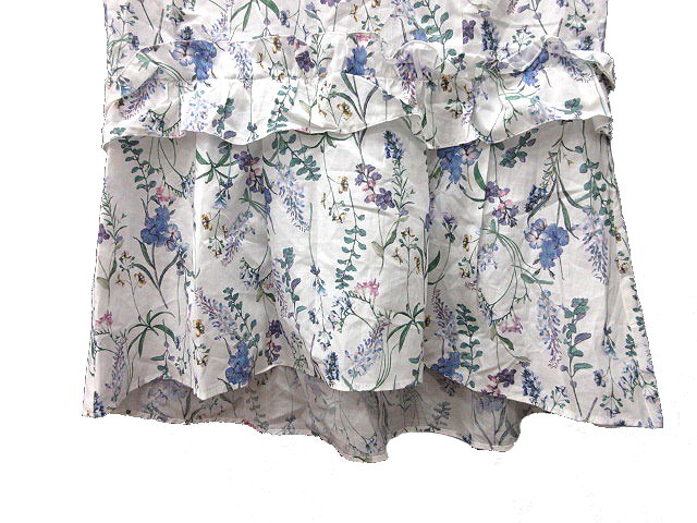 リランドチュール Rirandture ブラウス Vネック 花柄 ノースリーブ  