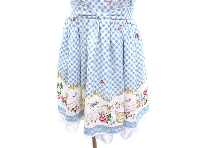 axes femme 新品 花柄チェック ミニワンピース 森ガール y2k ハッピー