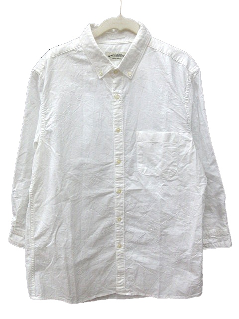 ナノユニバース Nano Universe シャツ 長袖 ボタンダウン Xl 白 ホワイト Ct レディース 195 ベクトルパーク