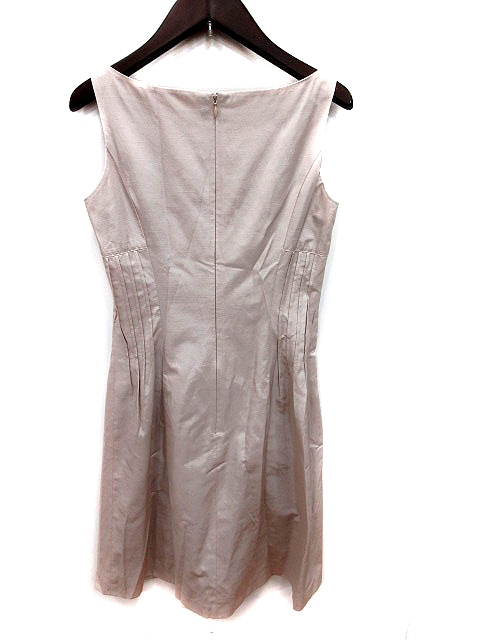 アナイ Anayi ワンピース フレア ひざ丈 ノースリーブ 34 ピンク ベージュ Ms レディース 195 ベクトルパーク