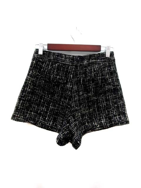 ワンウェイリュクス Oneway Luxe パンツ キュロット ツイード S 黒 ブラック Yi レディース 195 ベクトルパーク ワンウェイリュクス Oneway Luxe パンツ キュロット ツイード S 黒 ブラック Yi レディース 195 ベクトルパーク