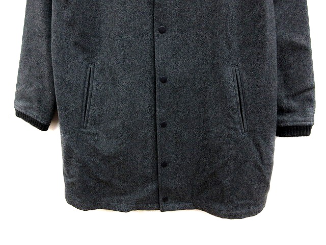 ニコアンド Niko And ジャケット ジャンパー スタジアム スタジャン ロング ウール 長袖 3 グレー Ms メンズ 195 ベクトルパーク