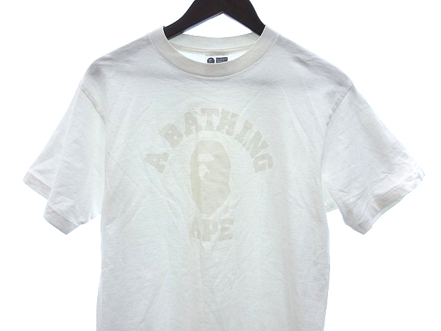 アベイシングエイプ A BATHING APE Tシャツ カットソー クルーネック 