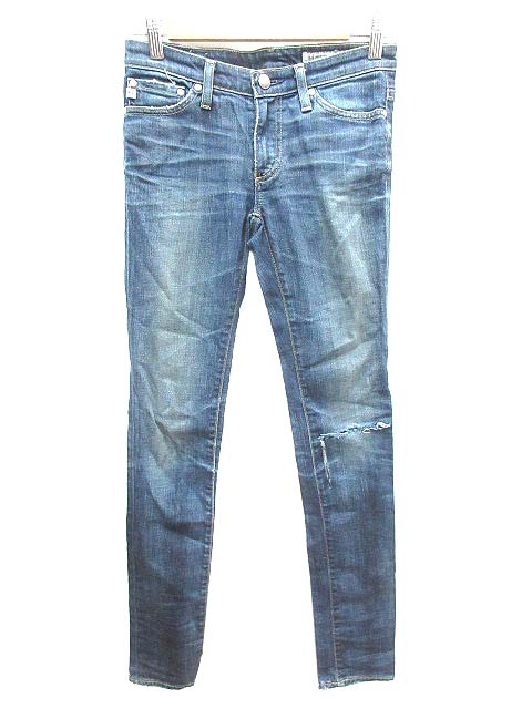 エージー AG パンツ デニム ジーンズ ダメージ加工 R24 青