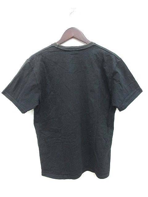 ステューシー STUSSY Tシャツ カットソー ラウンドネック 半袖 ロゴ プリント M 黒 ブラック /MN12 ■GY35 レディース ステューシー STUSSY Tシャツ カットソー ラウンドネック 半袖