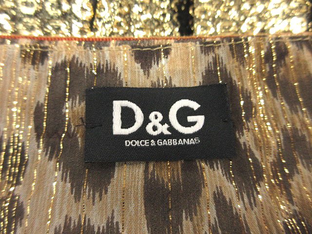 D&G ブラック シフォン 清々し プリーツスカート サイズ40