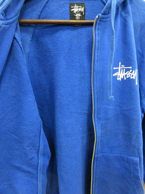 ステューシー STUSSY パーカー スウェット 長袖 ジップアップ M