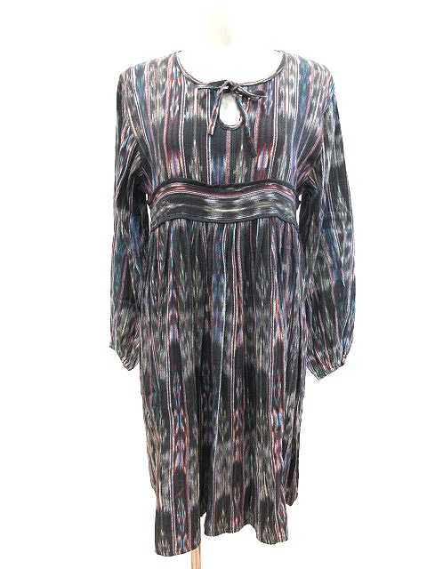 アルテサニア Artesania ビームスボーイ Beams Boy ワンピース ひざ丈 長袖 ネイティブ柄 マルチカラー Ct レディース 195 ベクトルパーク