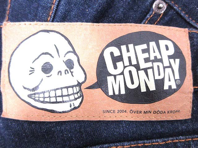 チープマンデー Cheap Monday デニムパンツ ジーンズ 29 34 青 ブルー Yk レディース 195 ベクトルパーク