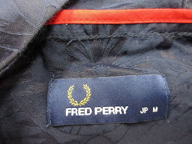 フレッドペリー Fred Perry パーカー ジップアップ 長袖 花柄 M 紺 ネイビー Ct メンズ 195 ベクトルパーク