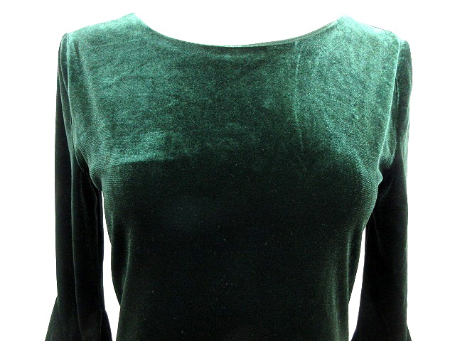 A|X Armani Exchange ベルベットチュニック XS 紫 トップス