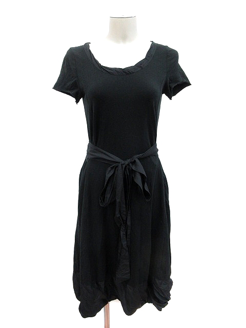 ダナキャランニューヨーク Dkny フレアワンピース ひざ丈 P 黒 ブラック St レディース 195 ベクトルパーク