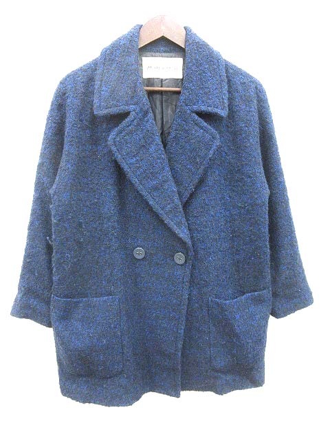 リフラッティ シップス Liflattie Ships ピーコート Pコート 総裏地 アルパカ混 紺 ネイビー Yk レディース 195 ベクトルパーク