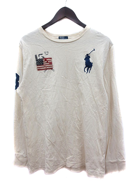新品 ラルフローレン レディース 長袖 ポロシャツ ビッグポニー ベージュ 最新デザインの