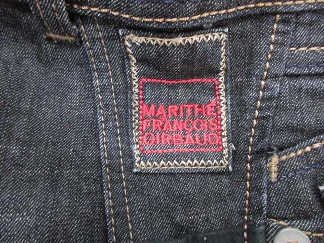 マリテフランソワジルボー Marithe Francois Girbaud ワイドパンツ デニム ジーンズ ジップフライ Ss 紺 ネイビー Yi レディース 195 ベクトルパーク