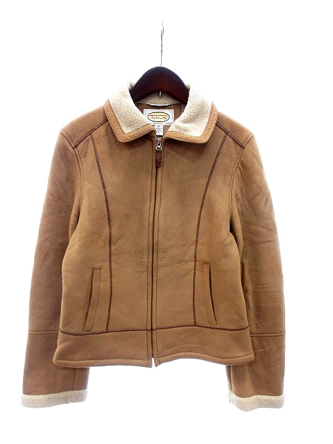 タルボット Talbots フェイクムートンジャケット ステンカラー 裏ボア Xs キャメル 茶 ブラウン Au メンズ 195 ベクトルパーク