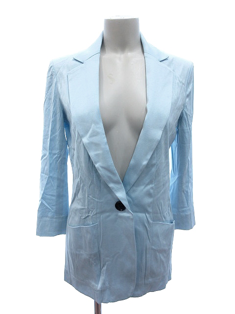 クードシャンス Cdec Coup De Chance テーラードジャケット 七分袖 36 水色 St レディース 195 ベクトルパーク