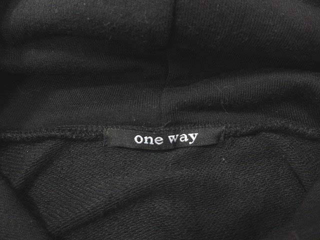 ワンウェイ One Way ワンピース チュニック パーカー 長袖 スウェット プリント M 黒 ブラック Kb レディース 195 ベクトルパーク