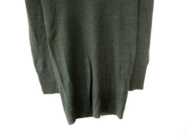 マウジー Moussy ニットワンピース ミニ ボーダー 1 緑 カーキ Yi レディース 195 ベクトルパーク