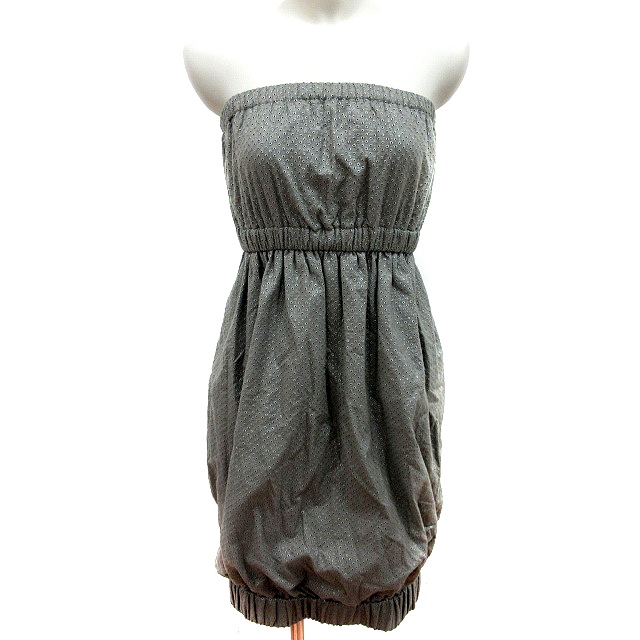 ミュラー オブ ヨシオクボ Muller Of Yoshiokubo ベアワンピース ひざ丈 総柄 36 グレー Rt レディース 195 ベクトルパーク