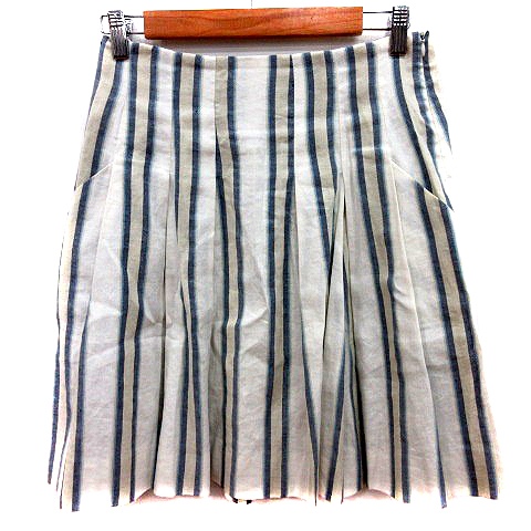ザラウーマン Zara Woman スカート フレア ひざ丈 ストライプ 麻 リネン S 白 ホワイト 青 ブルー Rt レディース 195 ベクトルパーク ザラウーマン Zara Woman スカート フレア ひざ丈 ストライプ 麻 リネン S 白 ホワイト 青 ブルー Rt レディース 195 ベクトルパーク