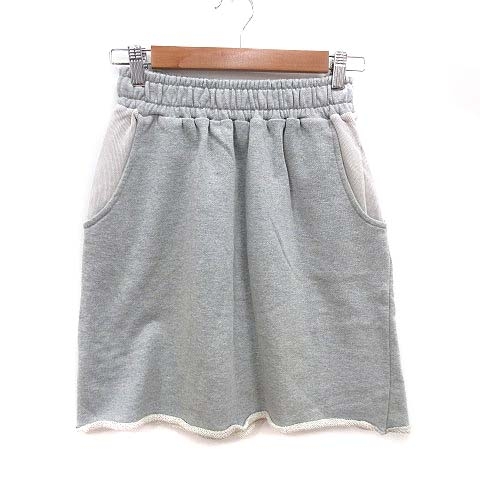 カスタネ Kastane 台形スカート ミニ スウェット グレー Kb レディース 195 ベクトルパーク