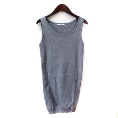 スライ Sly ニットワンピース ミニ ノースリーブ 1 グレー Yi レディース 195 ベクトルパーク